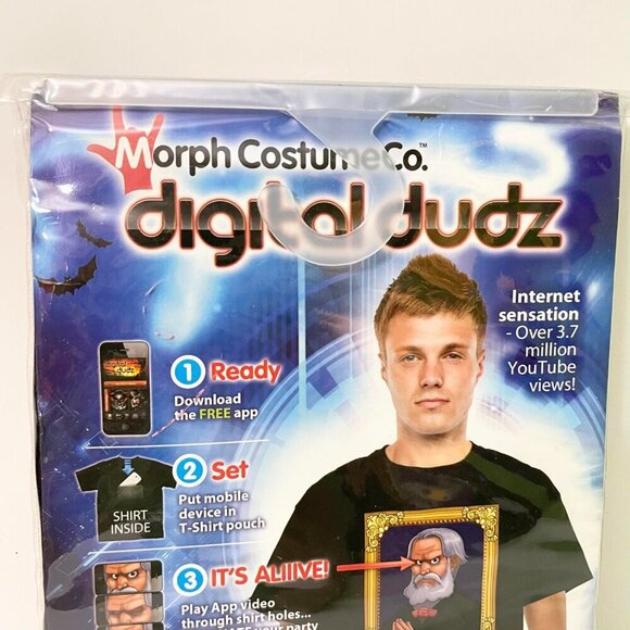 Morph Costume Digital Dudz Haunted Mansion Portrait Shirt Size XL Adult - Picture 2 of 11